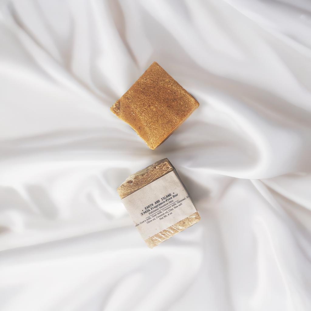 Earth and Island 3 Milk Fragrance Free Soap